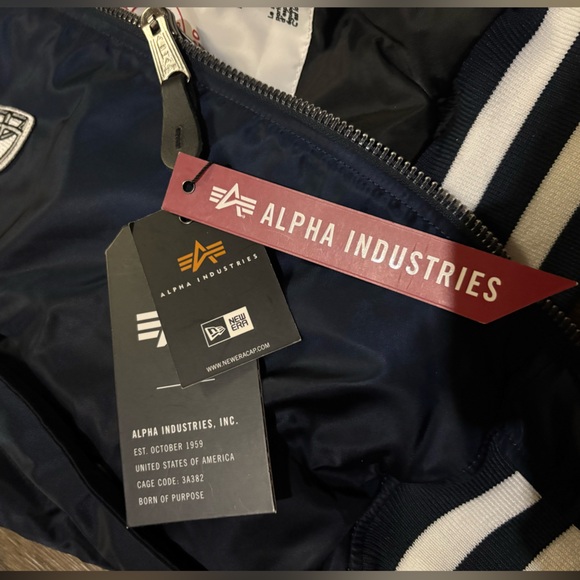 DALLAS COWBOYS X ALPHA X NEW ERA MA-1 BOMBER JACKET NWT SIZE M - Picture 9 of 10